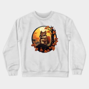 Happy Fall Y'all Squirrel Crewneck Sweatshirt